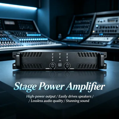 Durable 3U Rackmount 3U/aluminium Panel Professional Power Amplifier Audio Amplifier for Stage Speaker