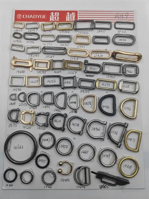 Custom Metal Buckle Clasp for Bags Shoes Garments, Zinc Alloy Hardware Accessories Factory Direct Supply Hat Accessories