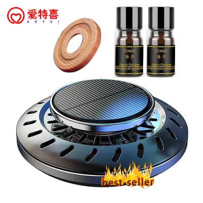 Iteix Electric Drive Rotating Luxury Car Perfume with Ocean Scent Strong Lasting Scents Vent Clip Aromatherapy