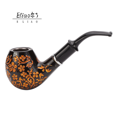 Eliao Colors Randomly New Personality Herb Smoking Creative Carved Resin Pipe Smoking Pipe Tobacco