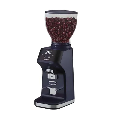 5-Star Stainless Steel Tapered Blade Coffee Grinder Touch Control 30 Grind Setting Plasma Fly-Proof Powder Container Coffee Mill