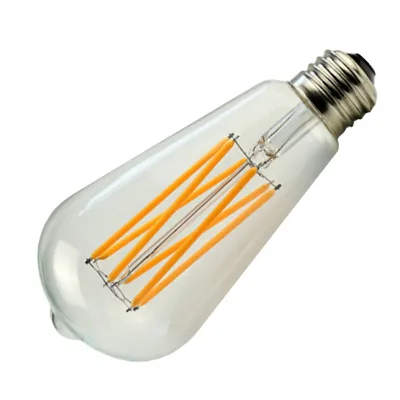 Transparent Glass Vintage Bulb 6W 8W ST64  24V 12V Restaurant Dimmable Lamp