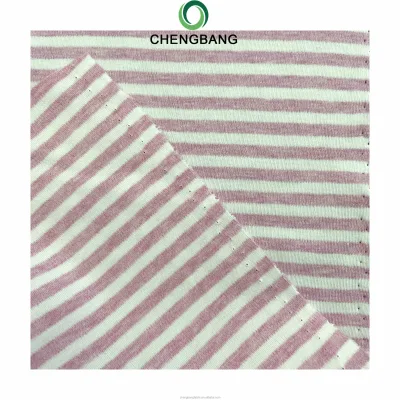 High Quality 200g Yarn Dyed Stripe Jersey Lightweight Double Faced Textile Material Price Bulk Supply for Boys Girls Garments