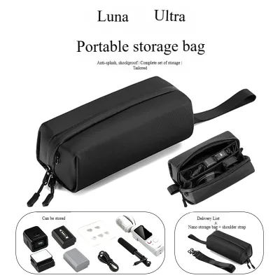 For Insta360 Luna Ultra Multi-Functional Storage Bag Portable Zipper Water-Resistant Casual Single-Shoulder Cross-Body Handbag