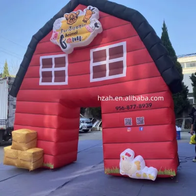 Custom Inflatable Farm Barn Giant Inflatable Arch with Logo Printed for Farm Advertising