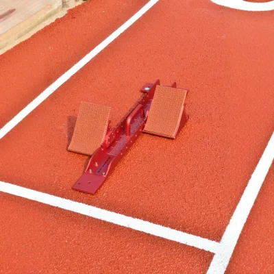 Professional Competition Full Palm Sprint Track Field Starter Aluminum Alloy Adjustable Plastic Runner Equipment for Meet Events