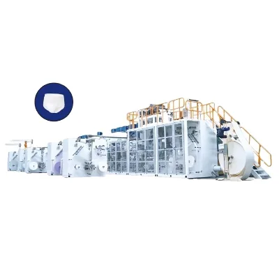 China Professional Manufacturer Baby Pull Diaper Making Machinery Laminating Machine PLC Controlled High Motor Gearbox Engine