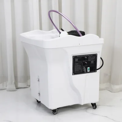 Massage Portable Mobile Shampoo Bowl with Water Circulation Multifunction Hair Washing Bed Head Spa Beauty Salon