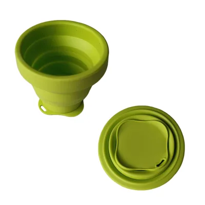 New Arrival Custom Logo Silicone Foldable Collapsible Bowl Drinking Cup and Mug