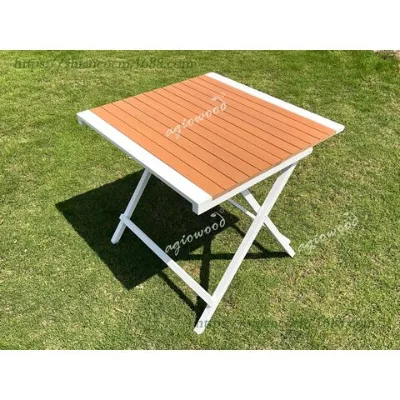 Outdoor Folding Table - Wood + PP Composite (WPC)