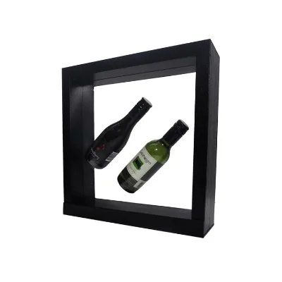 Factory Customization 3D Floating Frame Stand Holder Handmade Luxury Square Paper Jewelry Box Storage Transparent Plastic Lining