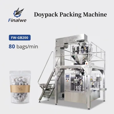 Finalwe Export Grade Zipper Stand Up Pouch Coffee Beans Premade Pouch Packing Machine