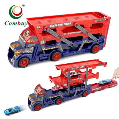 Launch Trailer Car Transport Folding Heavy Duty Big Truck Toy