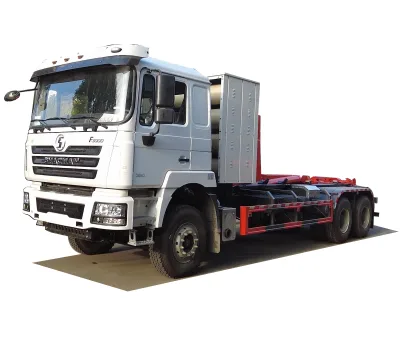 CNG Compressed Garbage Truck Dongfeng 7 Cbm 7 Ton New Energy Truck Factory Direct Sales Pakistan Project