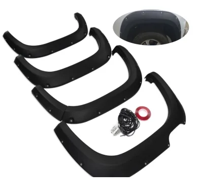 Matt Black with Bolts Style Fender Flare Wheel Arches for VW Amarok 2022 2023 2024 2025 Premium Upgrade Style Wheel Trims