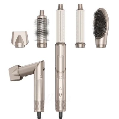 5 in 1 Foldable Hair Dryer Brush Wind Blow High-Speed Turbo Blow Dryer Brush, Professional 500 Million Negative Ionic Hair Dryer