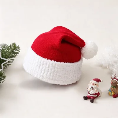 Best-selling Christmas-themed 3D Pom-pom Knitted Hats for Boys and Girls-2026Christmas Hats, Children Hats for Christmas Parties