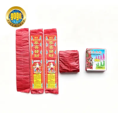Red China Traditional Firecracker 0342B Big Tom Thumbs 712 Wood Pecker Gogo Fireworks Red Crackers Shun Lee Hong Firecrackers