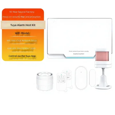 Graffiti Wi-Fi Alarm System Cross-Border Exclusive Supply Home Burglar Alarm Control Panel One-Click Network Configuration