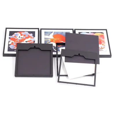 New Product Ideas 8*8inch 20*20cm Wall Art Abstract Bedroom Wall Art Wall Decoration Art Plastic Frame