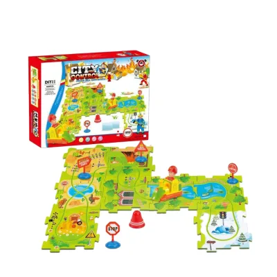 Children Diy Game Toy Plastic Puzzle Track Cars