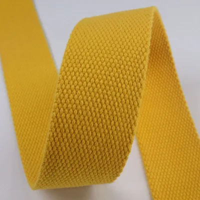 Fast Delivery 20-50mm Thickened Polyester Cotton Webbing Colorful Cotton Ribbon Yoga Handheld Ribbon Tape Cinta Shoulder Straps