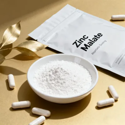 Factory Wholesale 98% High Purity Zinc Malate CAS 2847-05-4 White Powder for Nutrition Enhancers