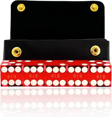 PU Dice Case 19mm High-Precision DND Storage Bag Small Snap Game Dice KTV Bar Bag