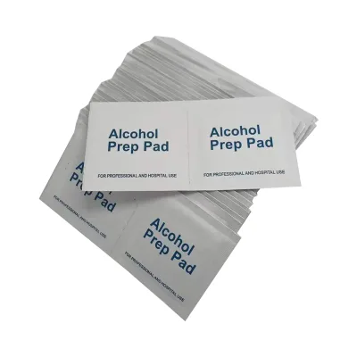 Custom Logo No Slag Dropping Safety Standard Sterile Non-woven Medical Alcohol Swab 70%