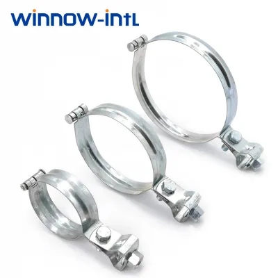 Split Ring Pipe Support Clamp With M8 M10 M12 Threaded Rod for HVAC Plumbing System