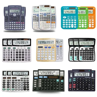 Factory Direct Sales Desktop Scientific Calculator Accounting Special Large Screen Display Clear Solar Battery Plastic Calendar