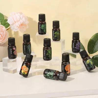 Wholesale Price Natural Pure 100% Essential Oil 10ml Rose Lavender Mint Customized Private Label Massage Oil