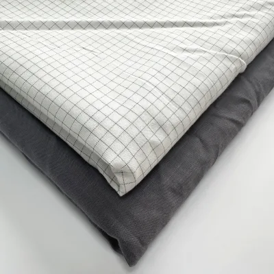 Esd Earthing Grounding Flat Sheet Fabric by 90% Organic Cotton 10% Pure Silver Fiber Fabric 1m Long X 2.8m Wide Factory Direct