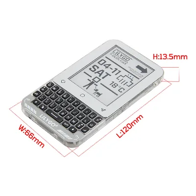 Chipboard T-Deck-MAX Esp32-s3 Lora Touchscreen E-Ink Display GPS Keyboard AI Learning Integrates Keyboard and Advanced Sensors
