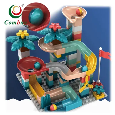 Toy DIY Education Slide Track Building Marble Run Blocks
