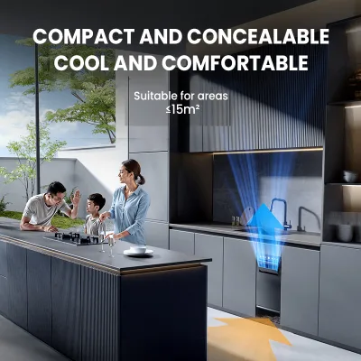 Icegalax Integrated Under Counter Kitchen Air Conditioner Without External Unit Mobile 1.5HP Air Cooler Conditioning System