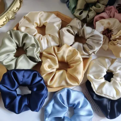 PL 30 Mommy Pure Mulberry Silk Scrunchies   Scrunchie 100% Silk Large Pure Silk Women Hair Scrunchie