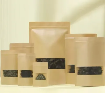 Stand up -Paper-plastic Bag