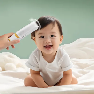 Baby Hair Cutting Machine with Vacuum Quiet Electric Hair Trimmer for Kids Ceramic Blade USB Rechargeable Cordless Hair Cutter