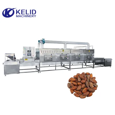 Cocoa Bean Tunnel Type Microwave Drying Roasting Machine
