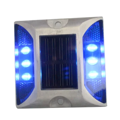 CE Solar Road Stud Reflective IP68 Certified 1000m Visibility Yellow Red White Blue LED Battery Powered China Wholesale