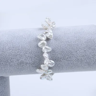 Wholesale 7-8mm Natural Freshwater Keshi Pearl Bracelet