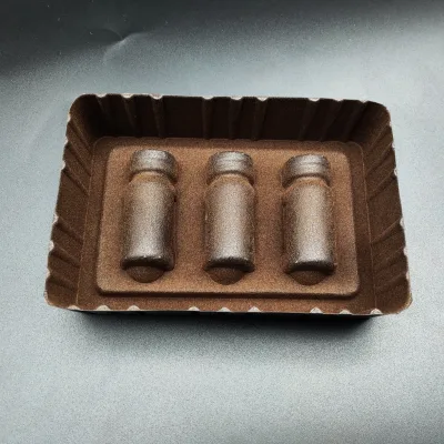 Custom Plastic Flocked Blister Trays for Medicine Bottles