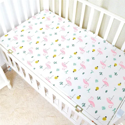 New Design 100% Cotton Crib Baby Fitted Sheet Cot Bed Waterproof Sheet Bedding Set
