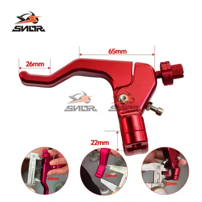 SNOR Universal CNC Aluminum One-Finger Clutch Lever for KTM for Honda Suzuki Yamaha Kawasaki Pit Dirt Bike Motorcycle Controls