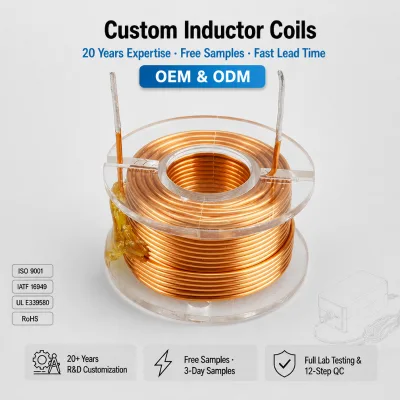 Speaker Voice Coil Custom OEM Bobbin Wound 4Ω 8Ω CCAW Copper Winding Loudspeaker Subwoofer Tweeter Coil Factory