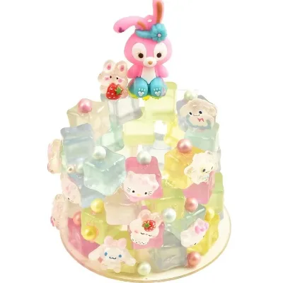 Handmade Crystal Pen Holder Practical Creative Gift for Girls DIY Night Light with Simulation Fantasy Magic Cube Pastime Toy