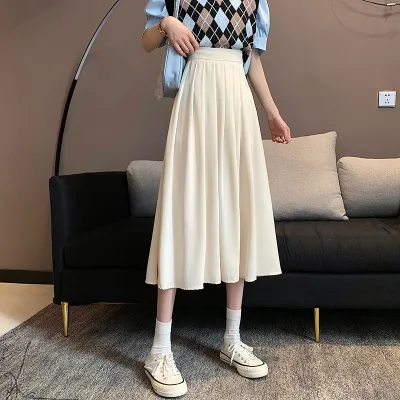 Custom Vintage Women's Midi Pleated Skirt Stylish Organic Daily Wear Breathable New Product