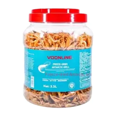 VOONLINE Salt-Free Freeze-Dried Dried Shrimp Freshwater and Marine Fish Aquarium Seafood Pet Food