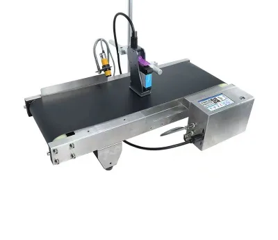 All in One Desktop Automatic Expiration Date Printer Online Ink Jet Tin Can Plastic Bottle Expiry Date Printing Machine